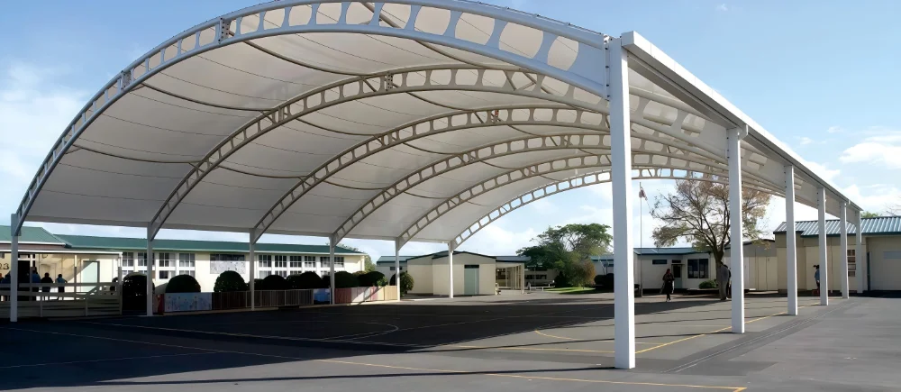 Gymnasium Membrane Sunshade Structures for Sports Facilities