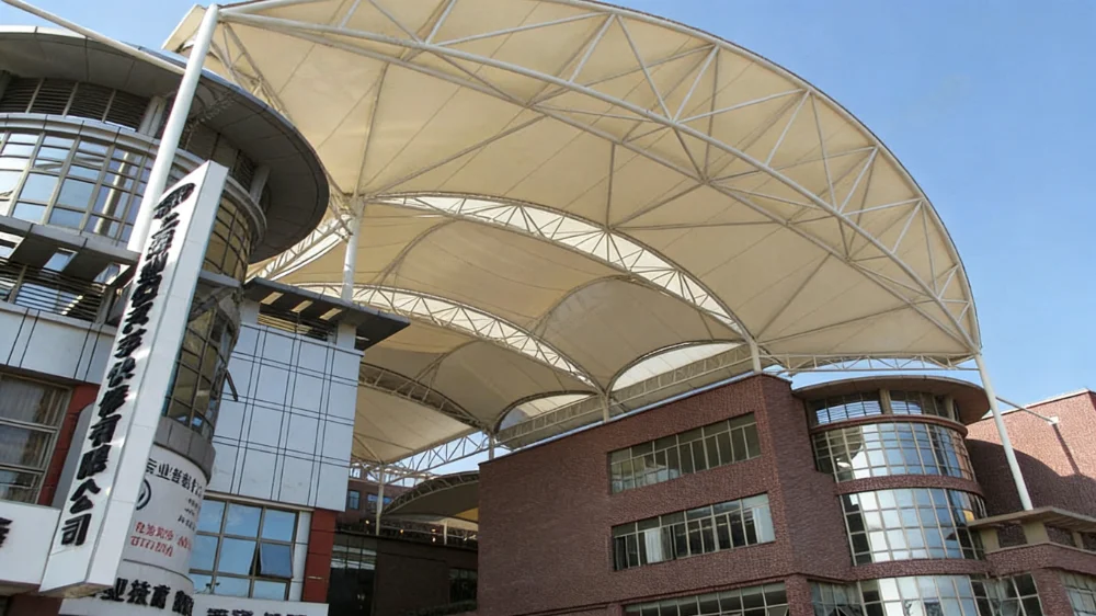 Rooftop Tensile Canopies for Commercial Buildings