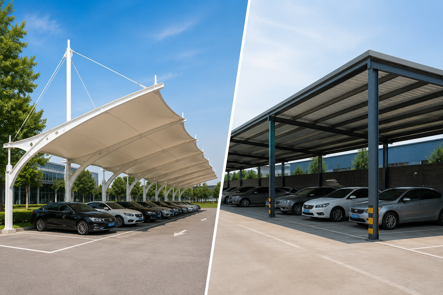 Tensile Membrane Structure vs Traditional Steel Roof: Which Is Better?