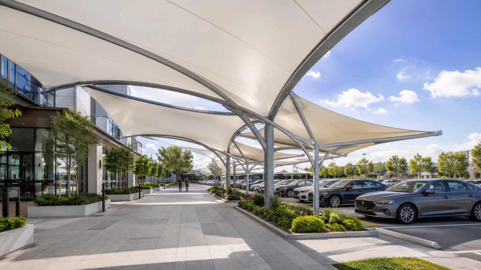 Tensile Membrane Structures for Commercial Outdoor Spaces